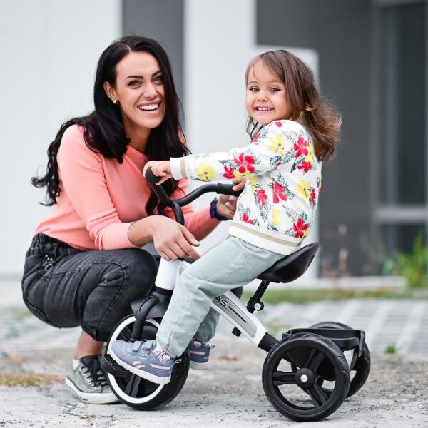 LORELLI Tricicleta pentru copii Dallas Beige 2-6 ani sezut reglabil in inaltime greutate admisa 25 kg