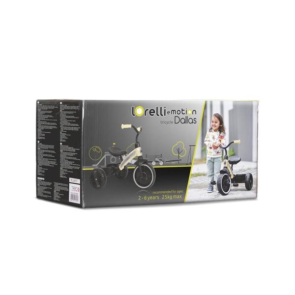 LORELLI Tricicleta pentru copii Dallas Mint 2-6 ani sezut reglabil in inaltime greutate admisa 25 kg