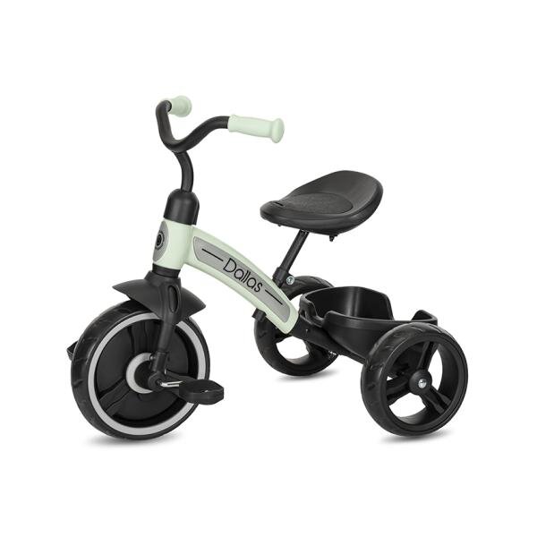 LORELLI Tricicleta pentru copii Dallas Mint 2-6 ani sezut reglabil in inaltime greutate admisa 25 kg