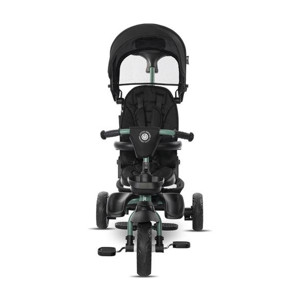 LORELLI Tricicleta pentru copii Freccia Black Green multifunctionala pliabila sezut rotativ 360 grade greutate admisa 25 kg roti Eva