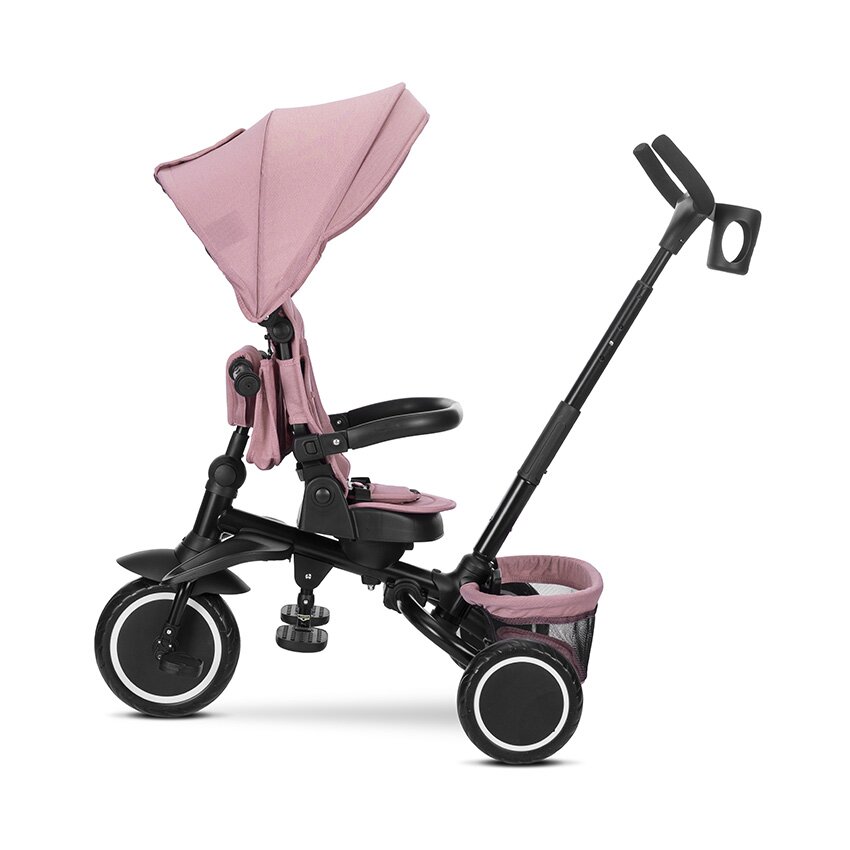 LORELLI Tricicleta pentru copii Freccia Pink multifunctionala pliabila sezut rotativ 360 grade greutate admisa 25 kg roti Eva