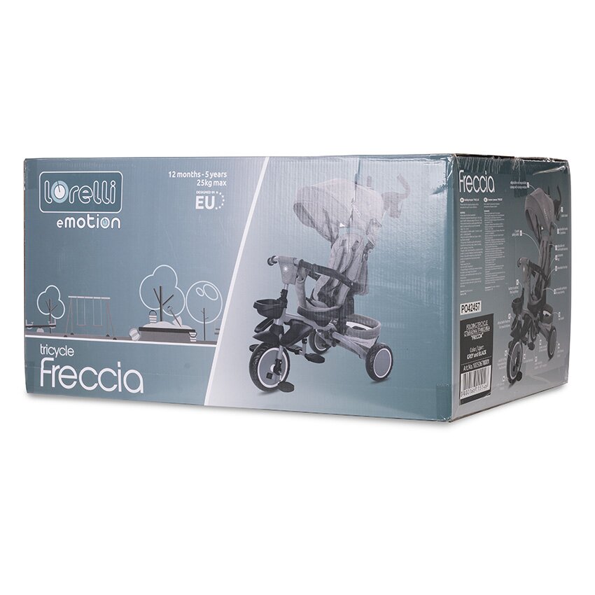 LORELLI Tricicleta pentru copii Freccia Pink multifunctionala pliabila sezut rotativ 360 grade greutate admisa 25 kg roti Eva