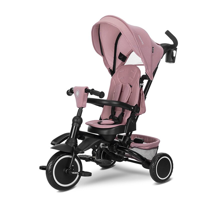LORELLI Tricicleta pentru copii Freccia Pink multifunctionala pliabila sezut rotativ 360 grade greutate admisa 25 kg roti Eva