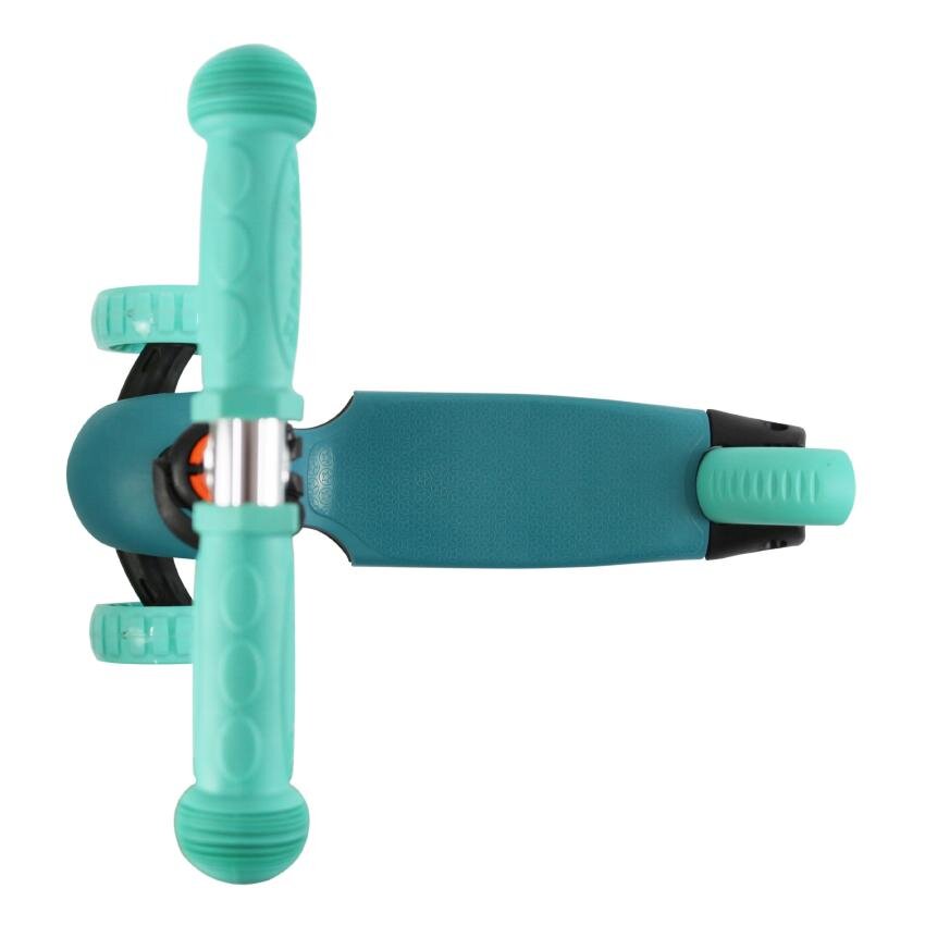 LORELLI Trotineta pentru copii Draxter Mint Green ghidon reglabil roti din silicon cu Led greutate admisa 20 kg 3 ani+