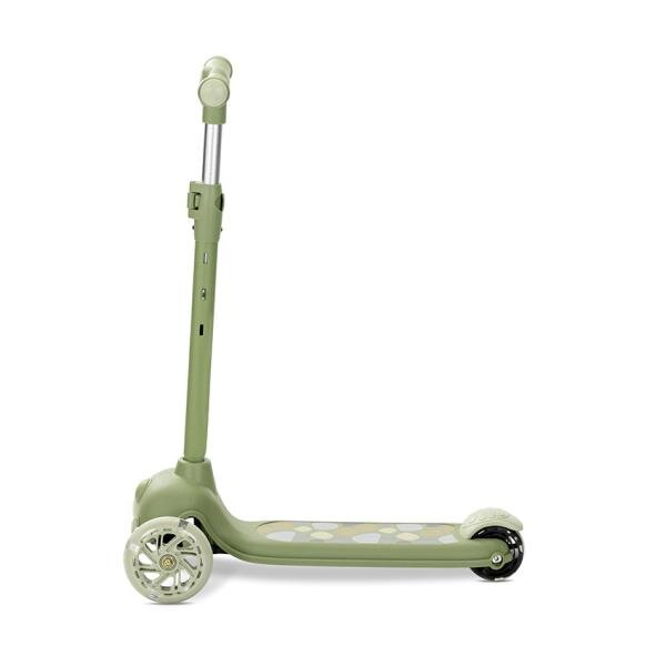 LORELLI Trotineta pentru copii Jetster Green roti din silicon cu Led ghidon reglabil greutate admisa 20 kg