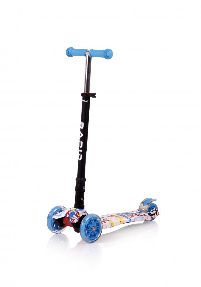 LORELLI Trotineta pentru copii Rapid Tracery 4 roti LED ghidon reglabil pliabila greutate suportata 50 kg varsta 5 ani+