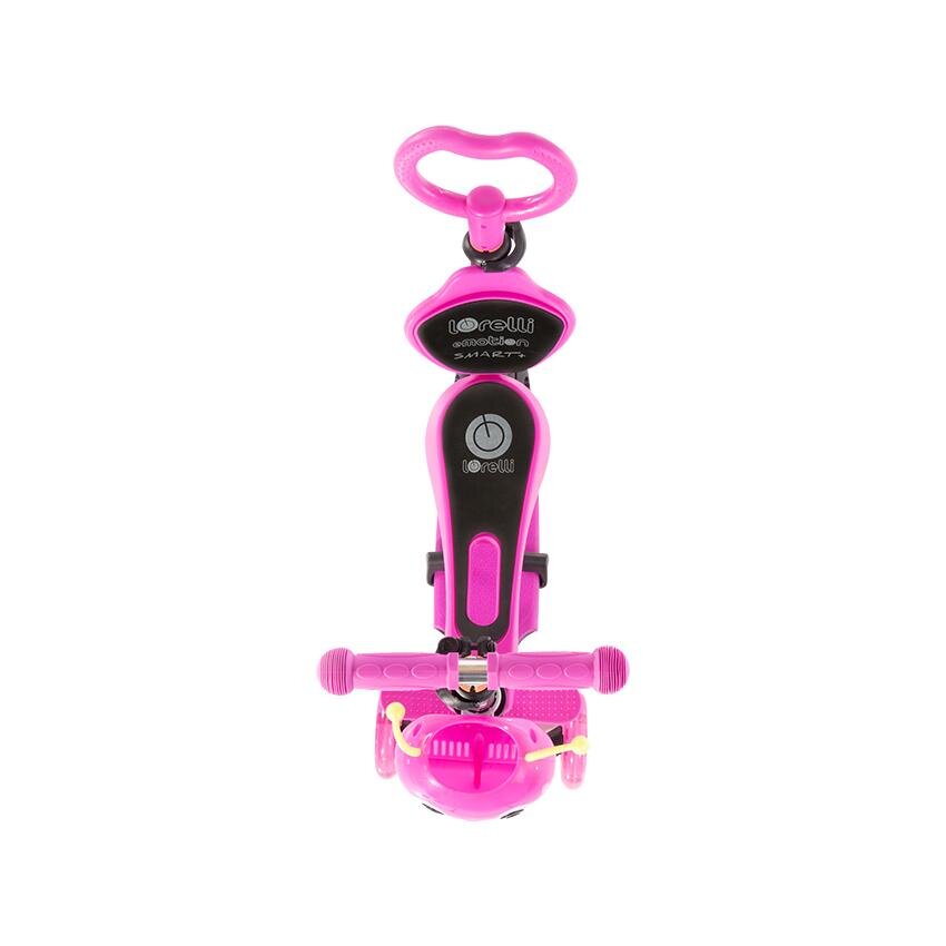 LORELLI Trotineta pentru copii Smart Plus Pink 3 roti cu LED scaun reglabil si detasabil maner parental reglabil ghidon reglabil greutate suportata 20 kg varsta 3 ani+