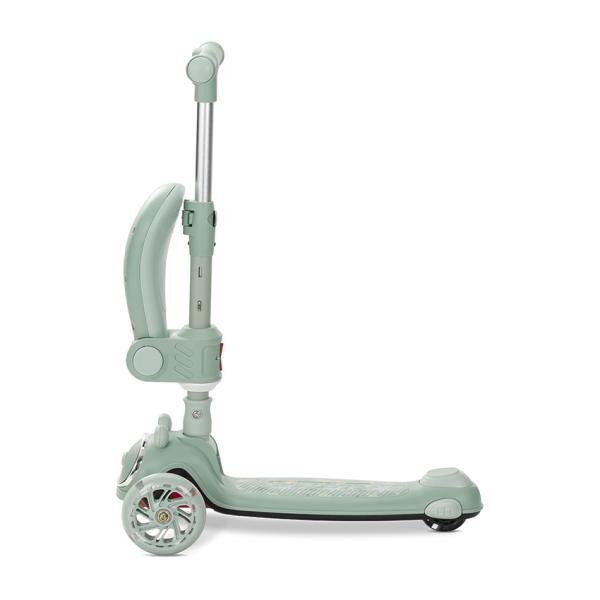 LORELLI Trotineta pentru copii Swiftie Ocean Wave pliabila roti cu led sezut pliabil ghidon reglabil platforma cu lumini si melodii greutate admisa 50 kg