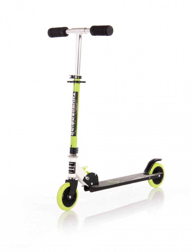 LORELLI Trotineta pentru copii Thunderbird Lime Green pliabila ghidon reglabil greutate suportata 50 kg varsta 5 ani+