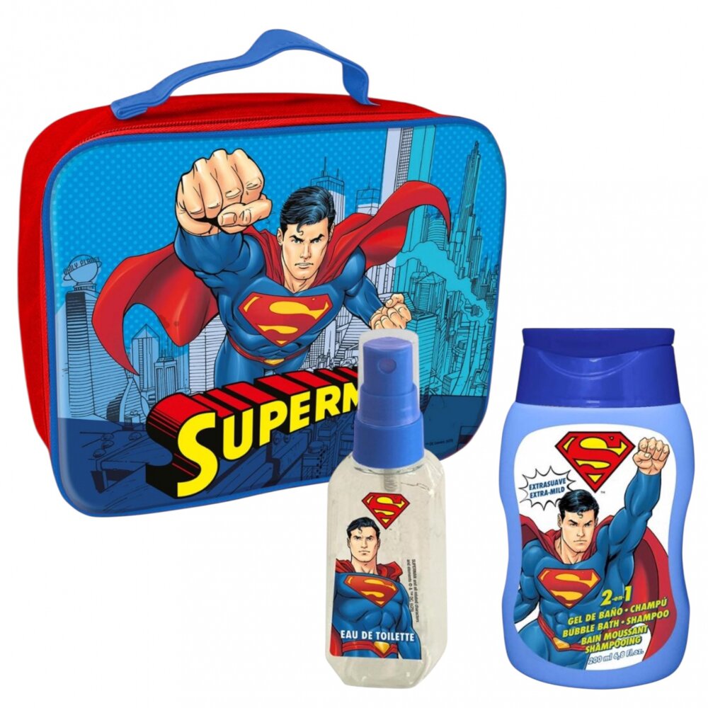 Lorenay Borseta cu spray de corp 90 ml si gel de dus 200 ml Superman