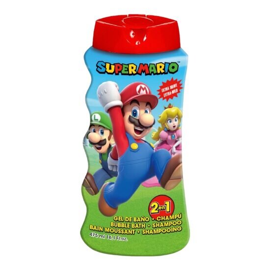 Lorenay Gel de dus si sampon 2 in 1 Super Mario 475 ml