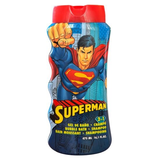 Lorenay Gel de dus si sampon 2 in 1 Superman pentru baieti 475 ml