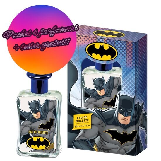 Lorenay Set 4 x apa de toaleta Batman baieti 50ml + tester gratuit