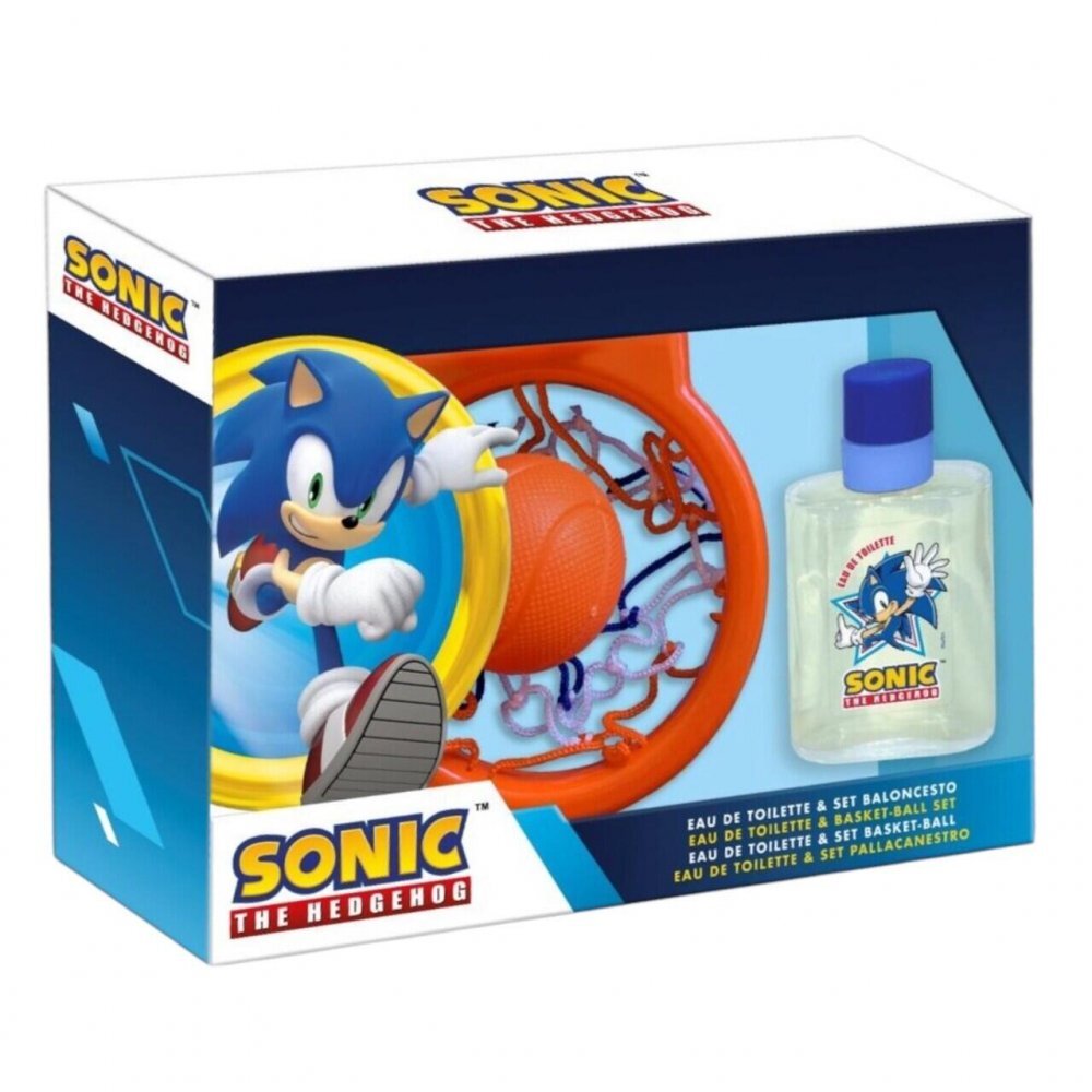Lorenay Set apa de toaleta si cos de basket pentru baieti Sonic the Hedgehog