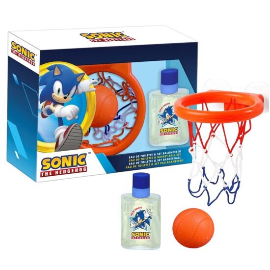 Lorenay Set apa de toaleta si cos de basket pentru baieti Sonic the Hedgehog