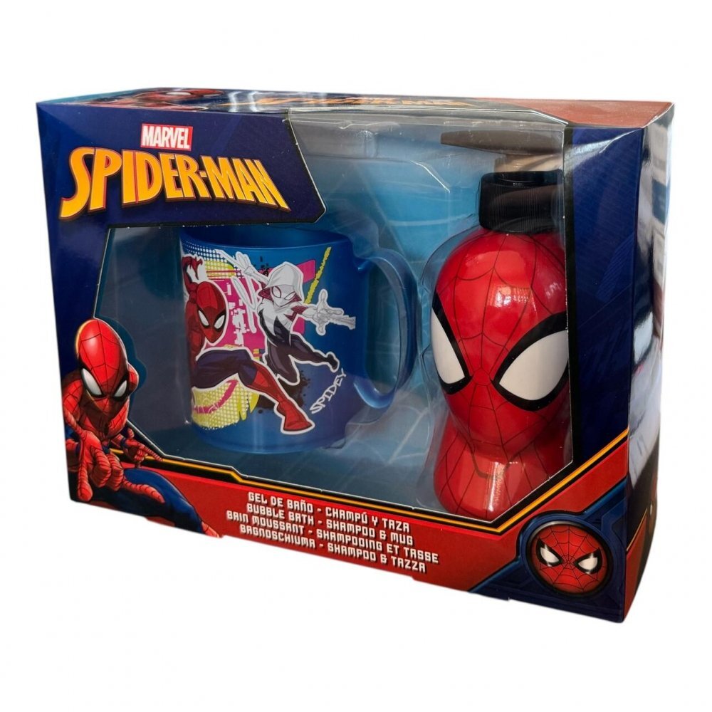 Lorenay Set copii cu gel de dus sampon si cana Marvel Spider-Man
