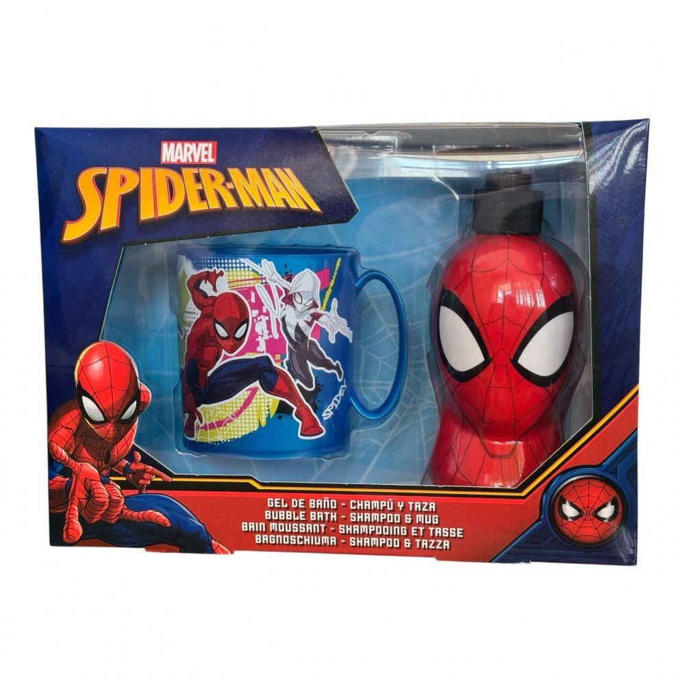 Lorenay Set copii cu gel de dus sampon si cana Marvel Spider-Man
