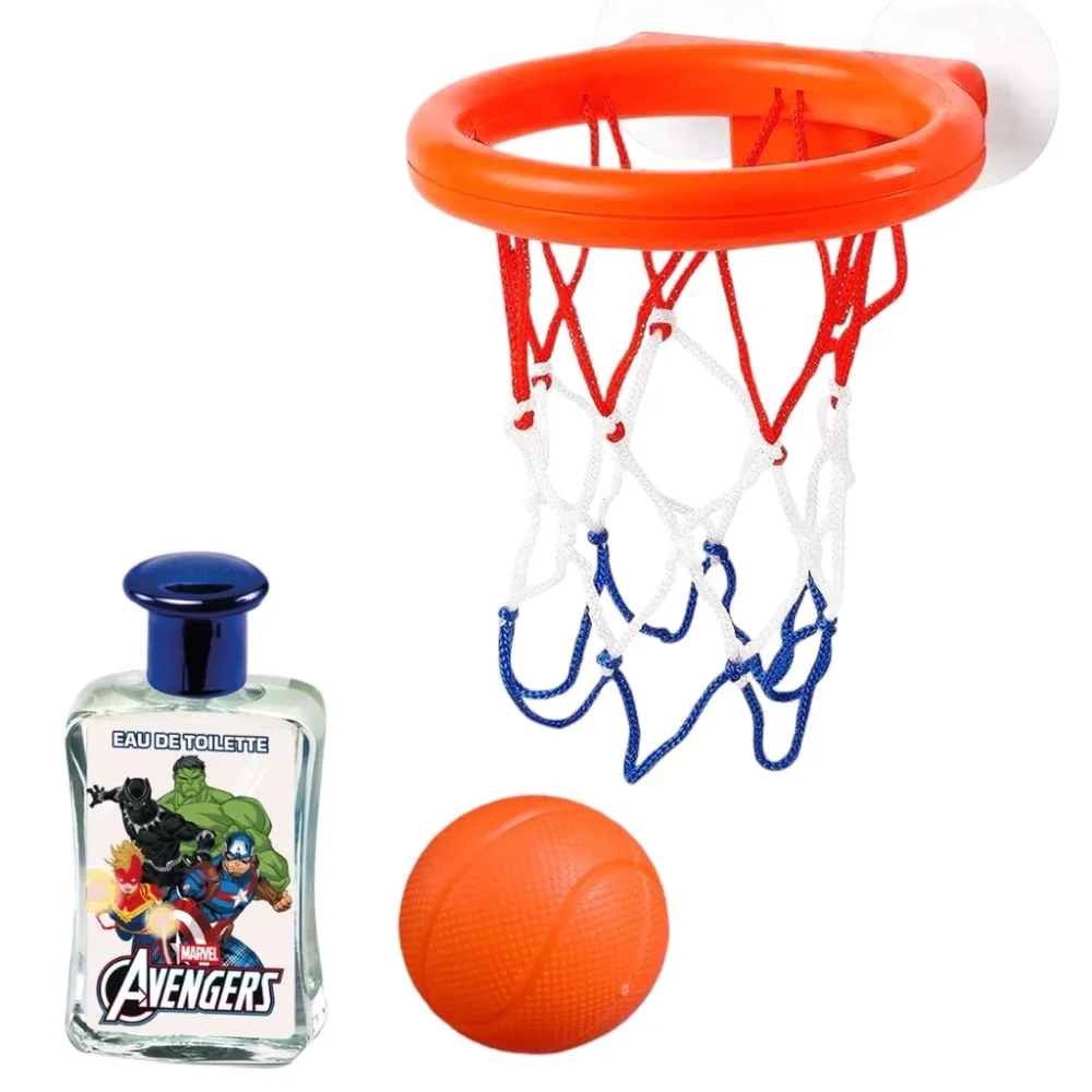 Lorenay Set cu apa de toaleta 50 ml si cos de baschet pentru baieti Avengers Marvel