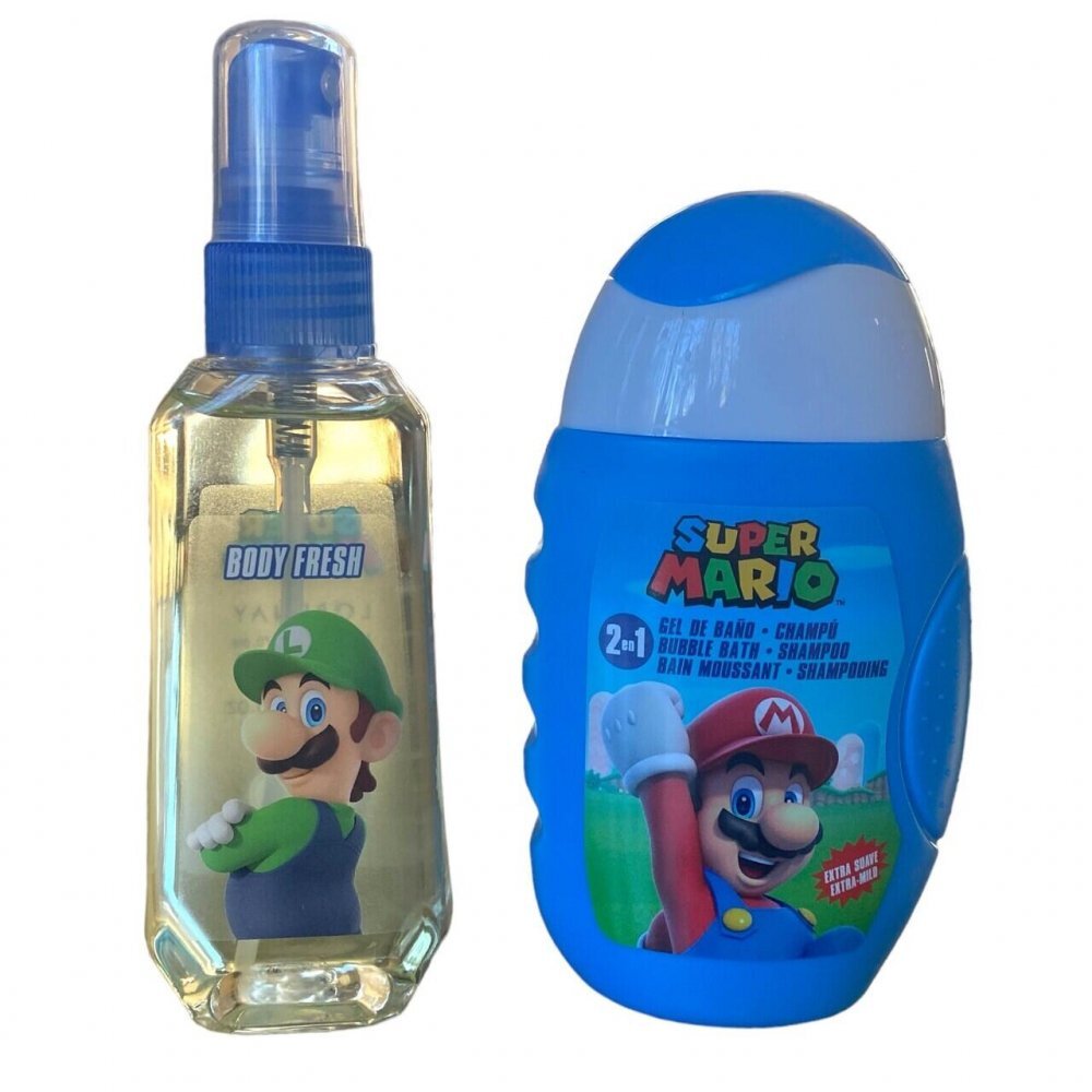Lorenay Set de baie Super Mario cu gel de dus si apa de toaleta