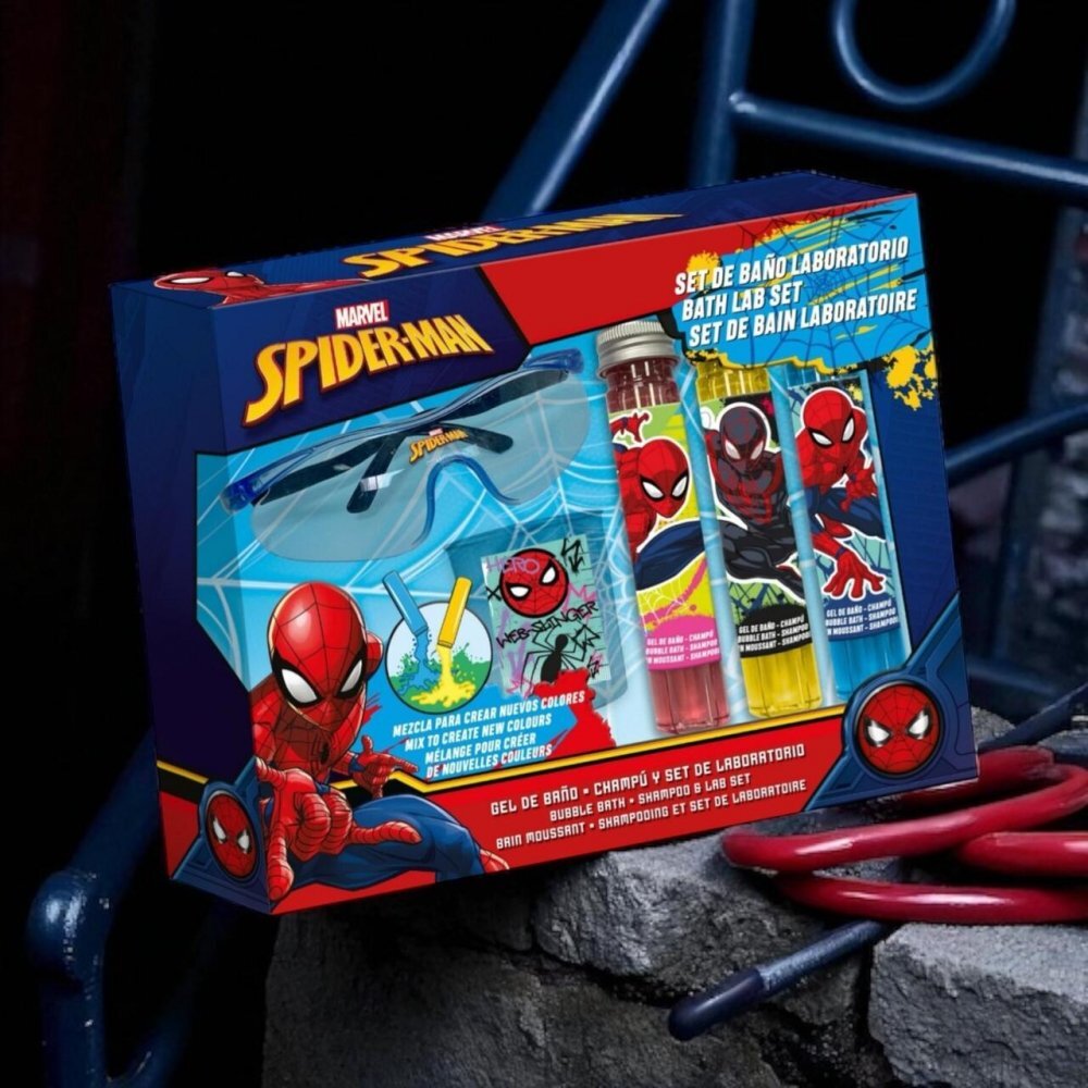 Lorenay Set Laborator cosmetic pentru baie si joaca Spiderman