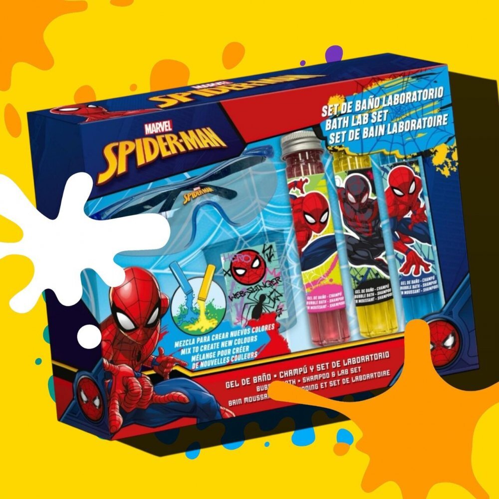 Lorenay Set Laborator cosmetic pentru baie si joaca Spiderman