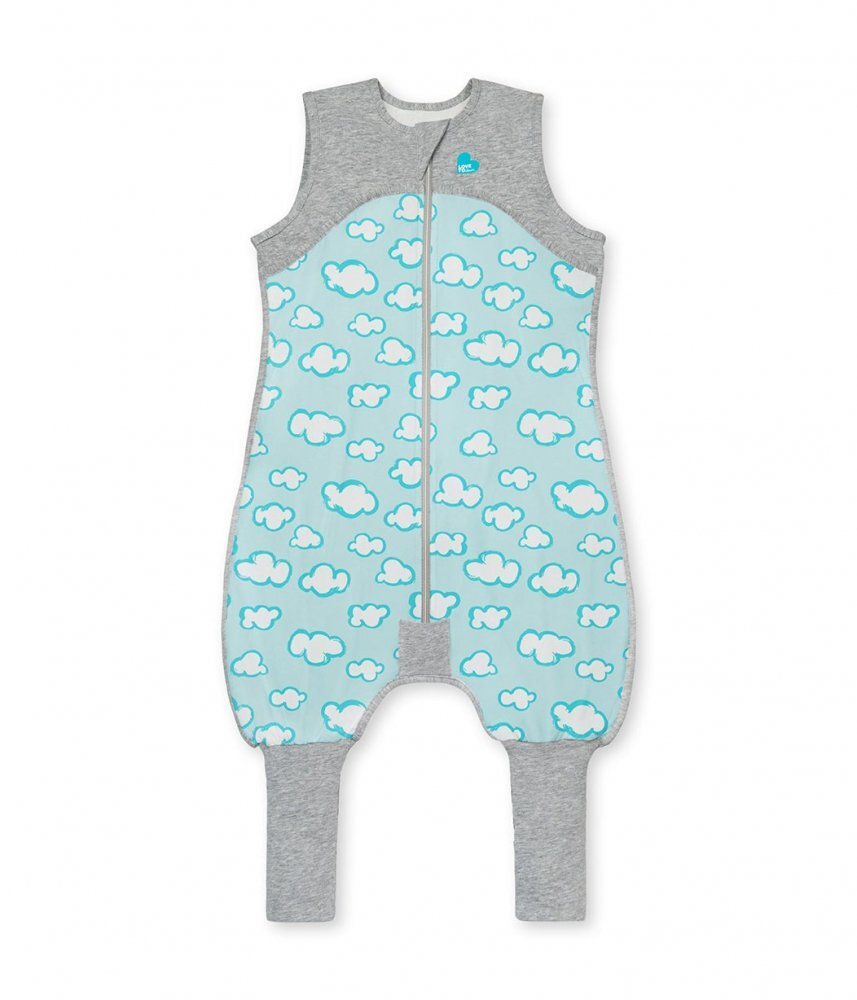 Love to Dream Sac de dormit cu picioruse si maneca scurta 0.2 Tog 4 ani Turquoise