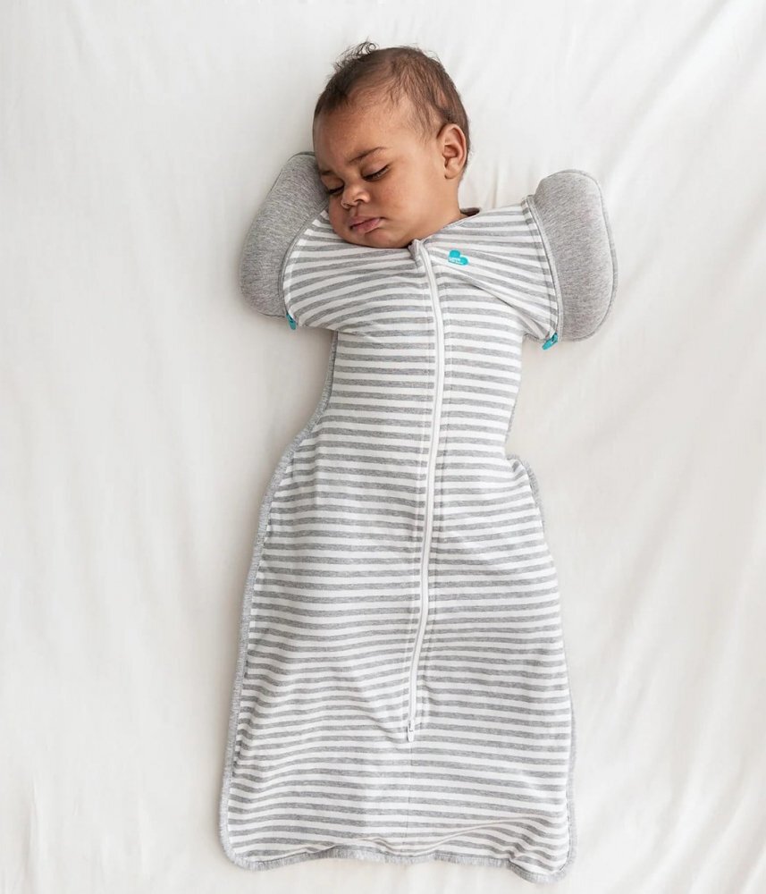 Love to Dream Sac de dormit de tranzitie pentru infasat si rostogolit Swaddle Up Gri L 8.5-11 kg 1 Tog
