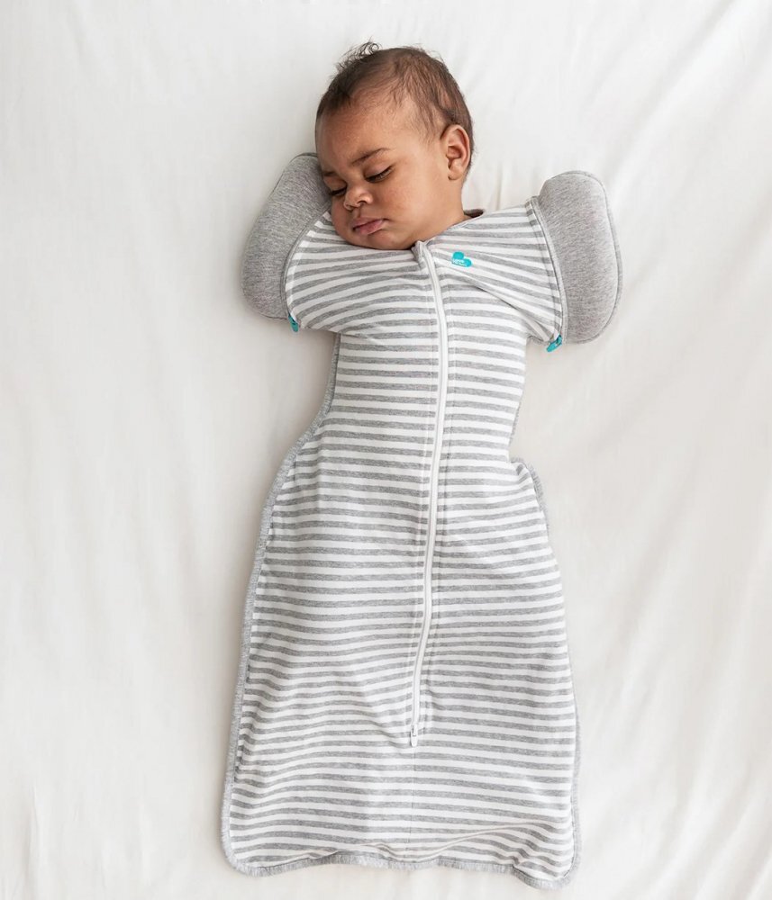 Love to Dream Sac de dormit de tranzitie pentru infasat si rostogolit Swaddle Up Gri M 6-8.5 kg 1 Tog