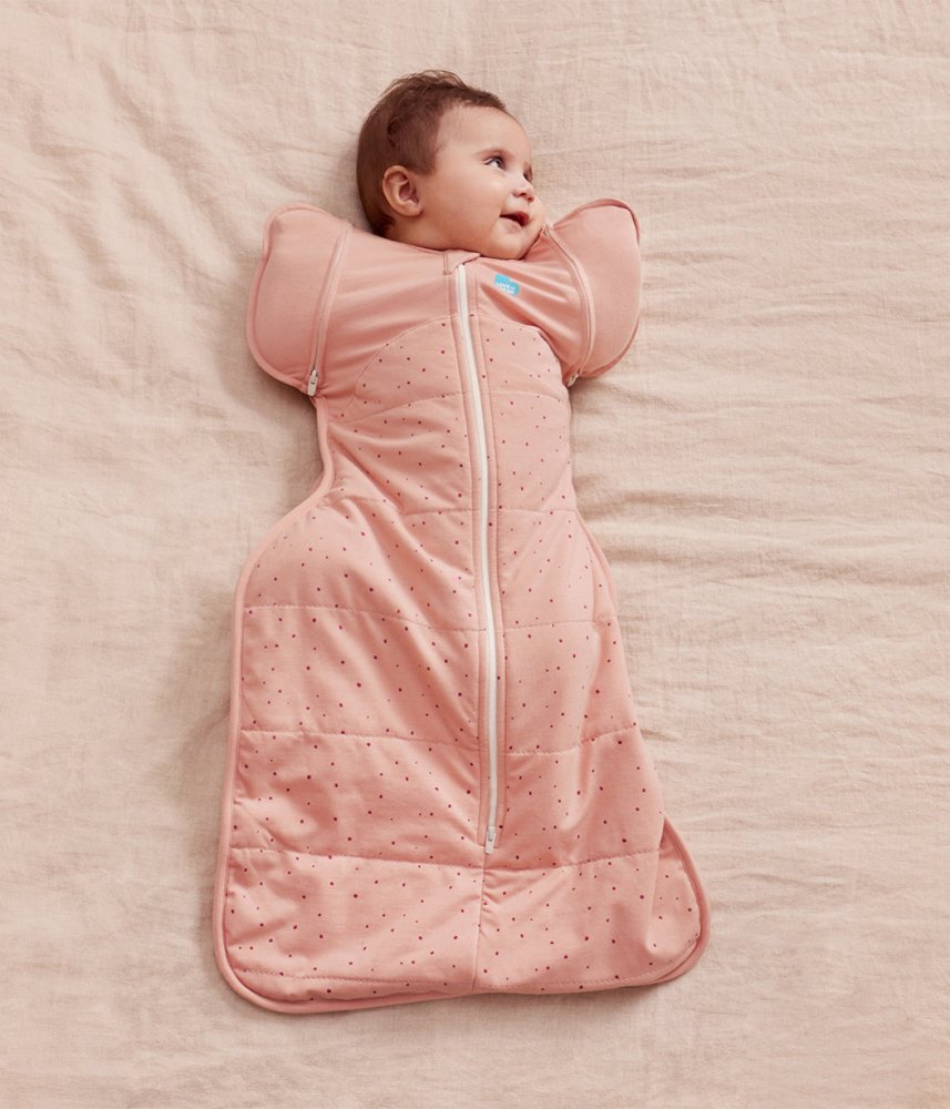 Love to Dream Sac de dormit de tranzitie pentru infasat si rostogolit Swaddle Up Rose M 6-8.5 kg 2.5 Tog