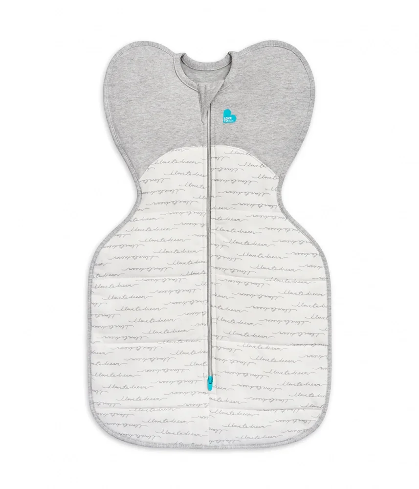 Love to Dream Sac de dormit pentru infasat Swaddle Up Alb Gri 2.2-3.8 kg 2.5 Tog