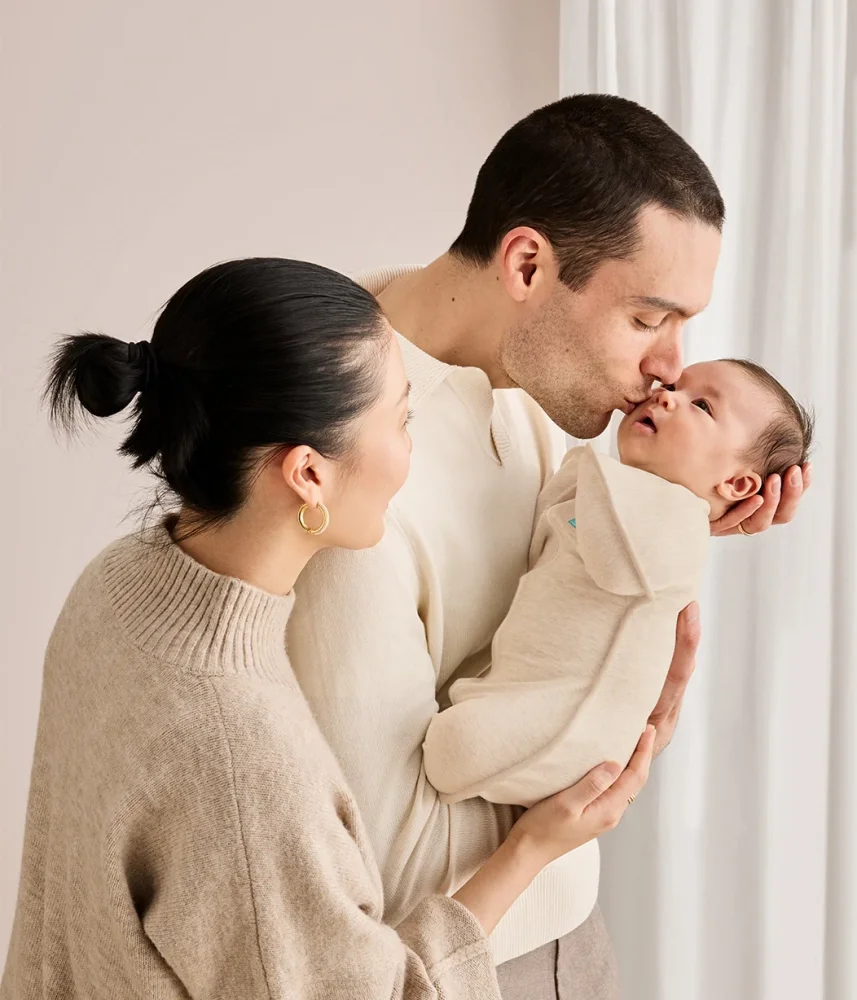 Love to Dream Sac de dormit pentru infasat Swaddle Up Oatmeal M 6-8.5 kg 1 Tog