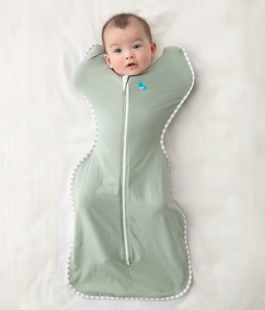 Love to Dream Sac de dormit pentru infasat Swaddle Up Olive M 6-8.5 kg 0.2 Tog