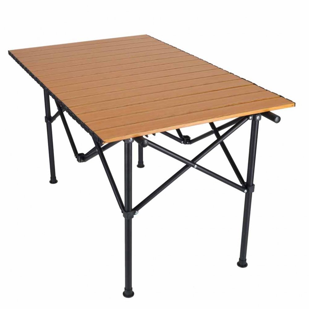Luaro Carucior de transport universal 2 in 1 Ikonka Brown model pliabil cu maner reglabil sasiu din otel rezistent buzunare exterioare si Masuta de campare inclusa