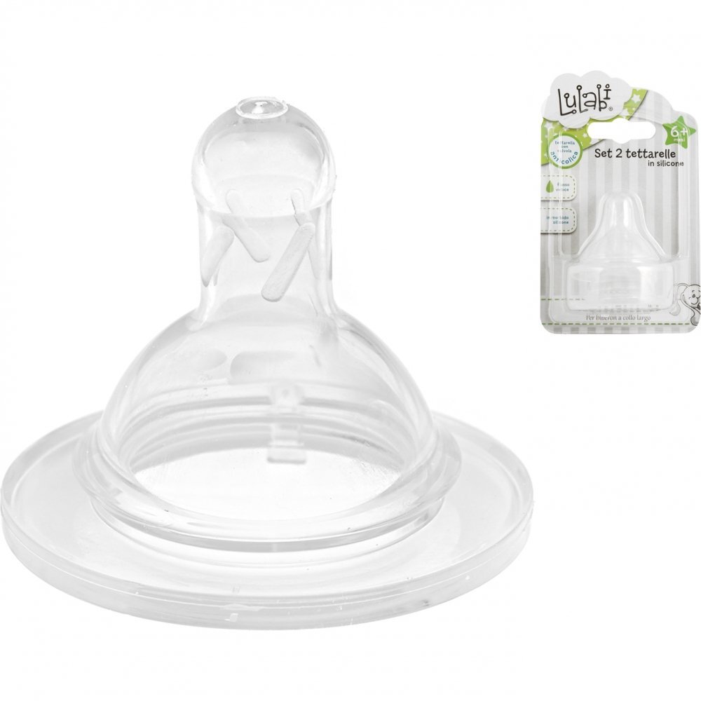 Lulabi Set tetine de silicon cu flux rapid 8090103
