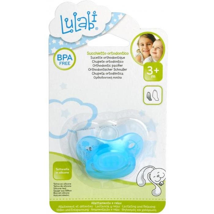 Lulabi Suzeta ortodontica Albastra 3 luni 8141600
