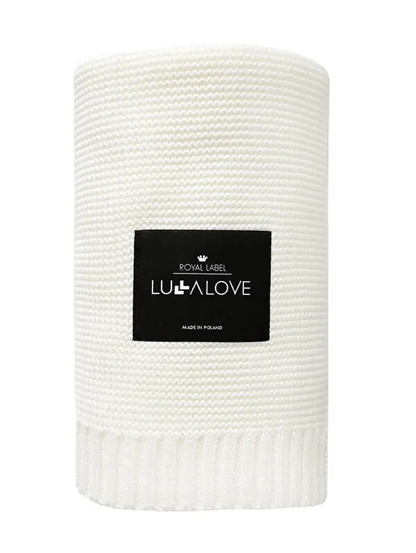 LullaLove Paturica crosetata din bambus si bumbac 80x100 Coconut
