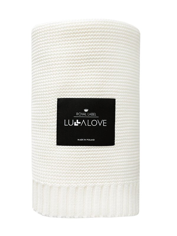 LullaLove Paturica crosetata din bambus si bumbac model Coconut 120x100 cm