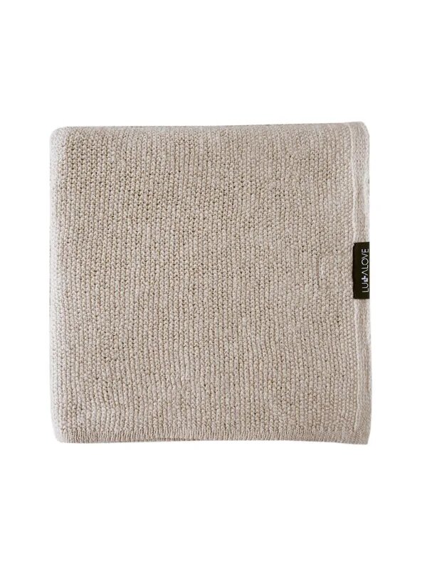 LullaLove Paturica subtire din lana merinos 90x100 cm beige