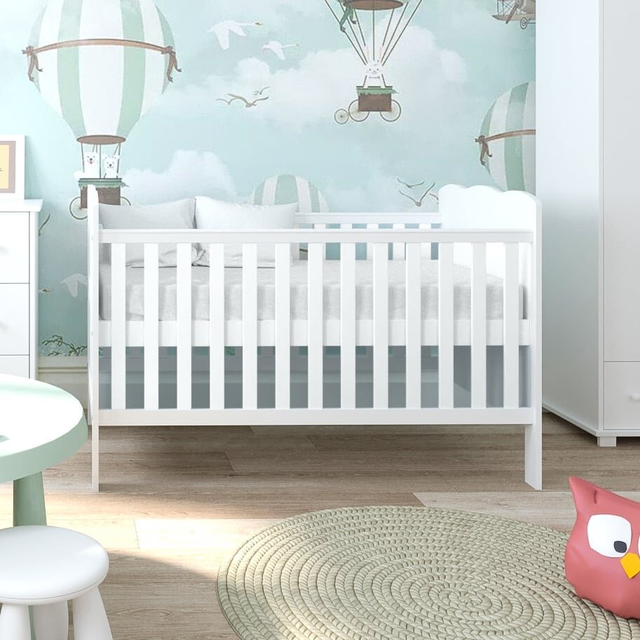 Magic kids Patut evolutiv Isabel 3 in 1 pat bebe junior pat prescolar cu somiera reglabila si trepte detasabile 140 x 70 cm
