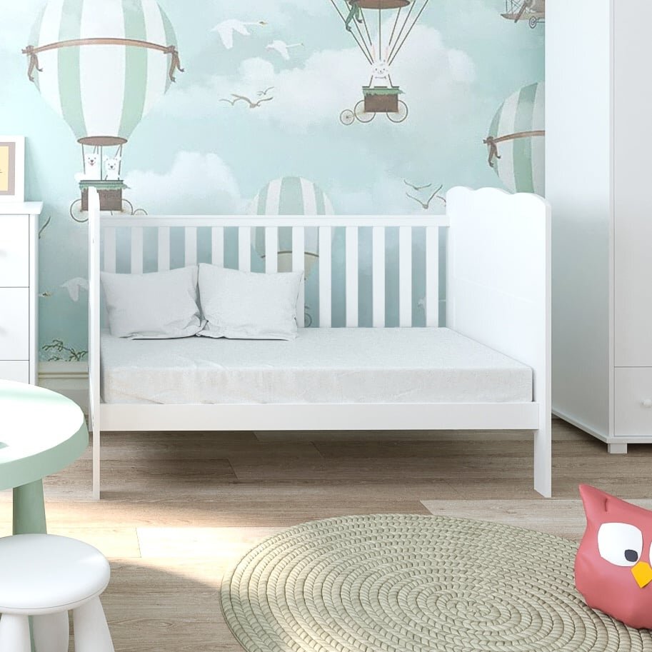 Magic kids Patut evolutiv Isabel 3 in 1 pat bebe junior pat prescolar cu somiera reglabila si trepte detasabile 140 x 70 cm