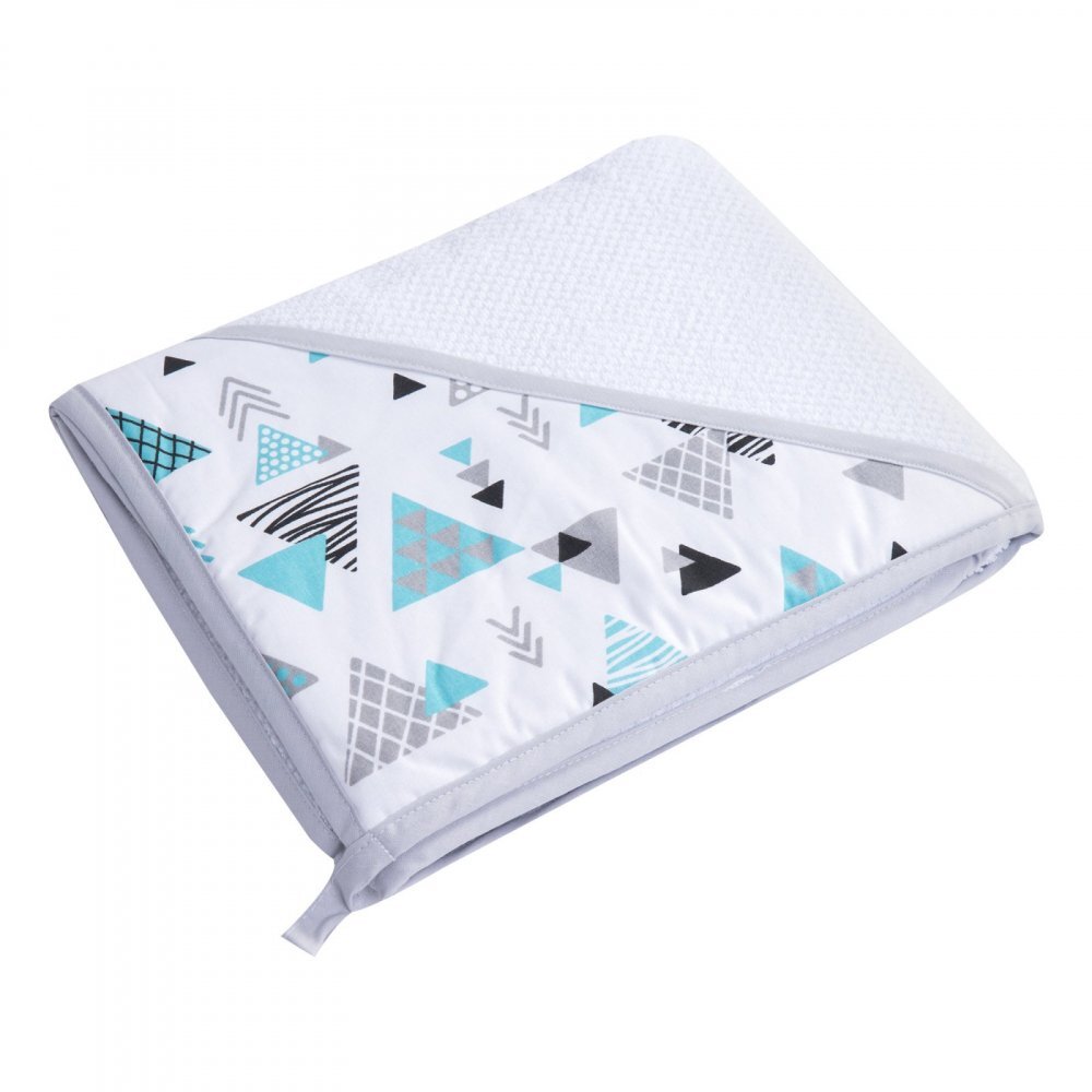 Magic kids Prosop de baie din bumbac cu gluga 100 x 100 cm alb