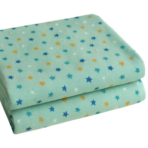 Magic kids Set 2 scutece din finet pentru bebelusi Starry Sky Mint 70x80 cm