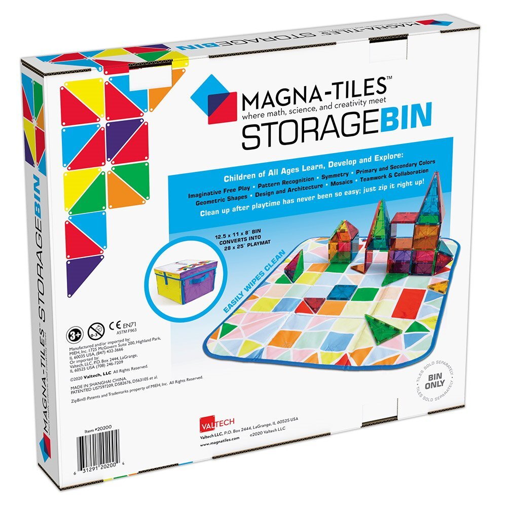 Magna-Tiles Cutie de depozitare si covor de joaca