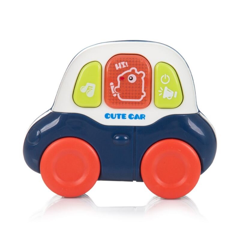 MalPlay Antemergator multifunctional 5 in 1 cu Volan ghidon reglabil Roti antiderapante angrenaje rotative dimensiune 40.5 x 43.5cm Blue Car