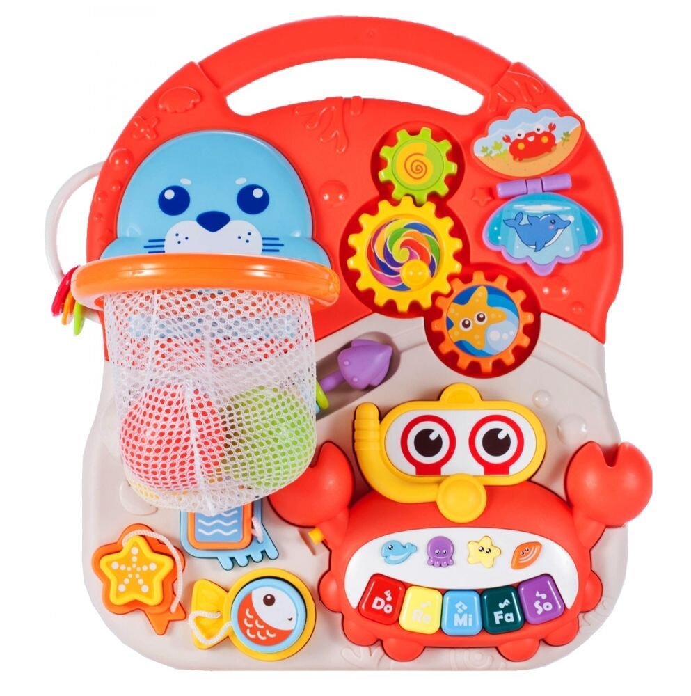 MalPlay Antepremergator interactiv 2 in 1 Crab Rosu
