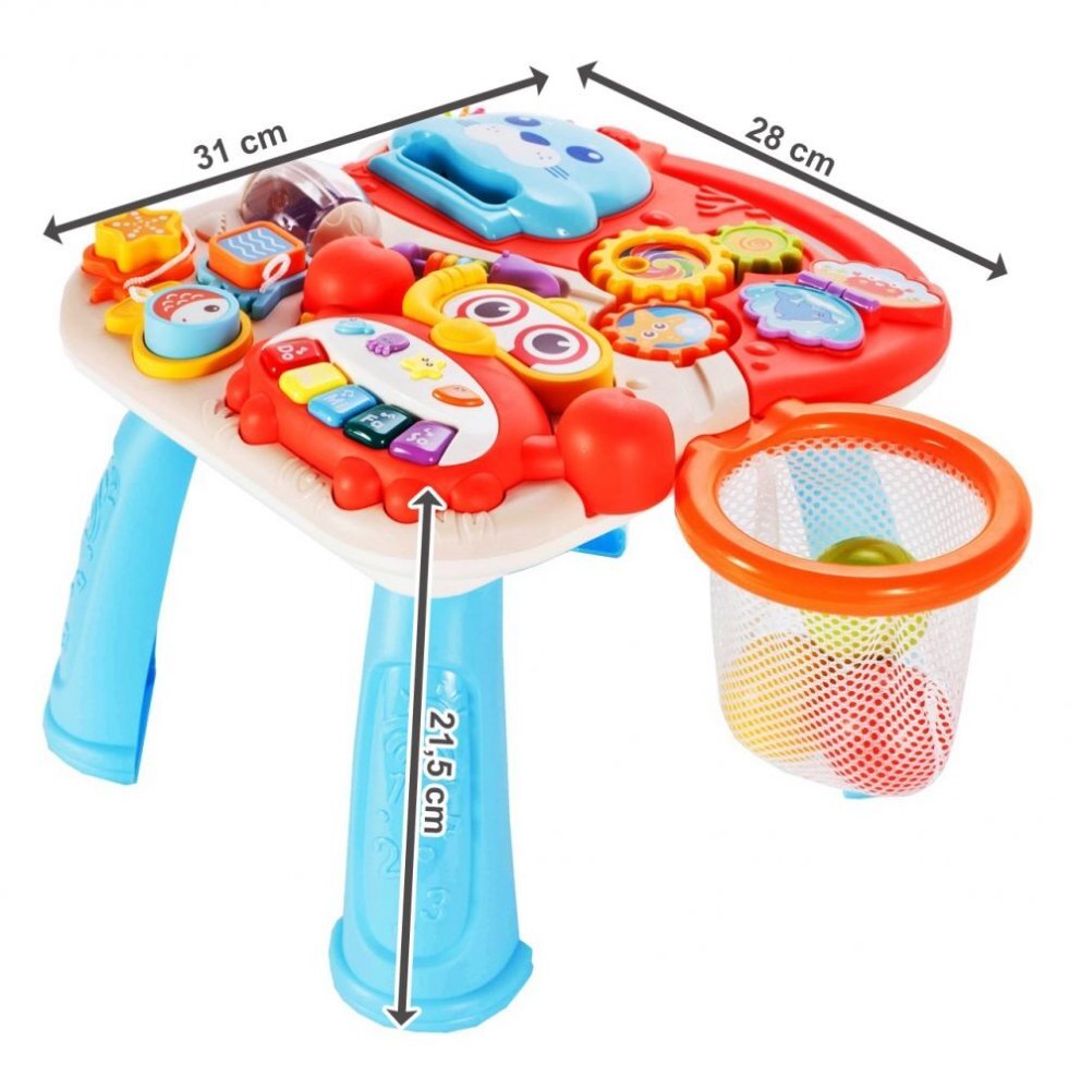 MalPlay Antepremergator interactiv 2 in 1 Crab Rosu