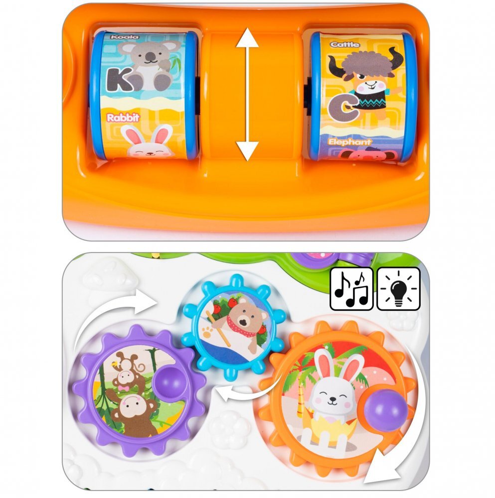 MalPlay Antepremergator interactiv cu Pian si Cos de cumparaturi Green
