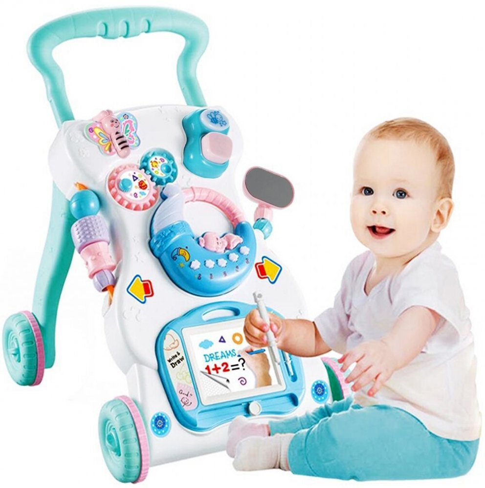 MalPlay Antepremergator interactiv cu tablita de scris Blue Moon