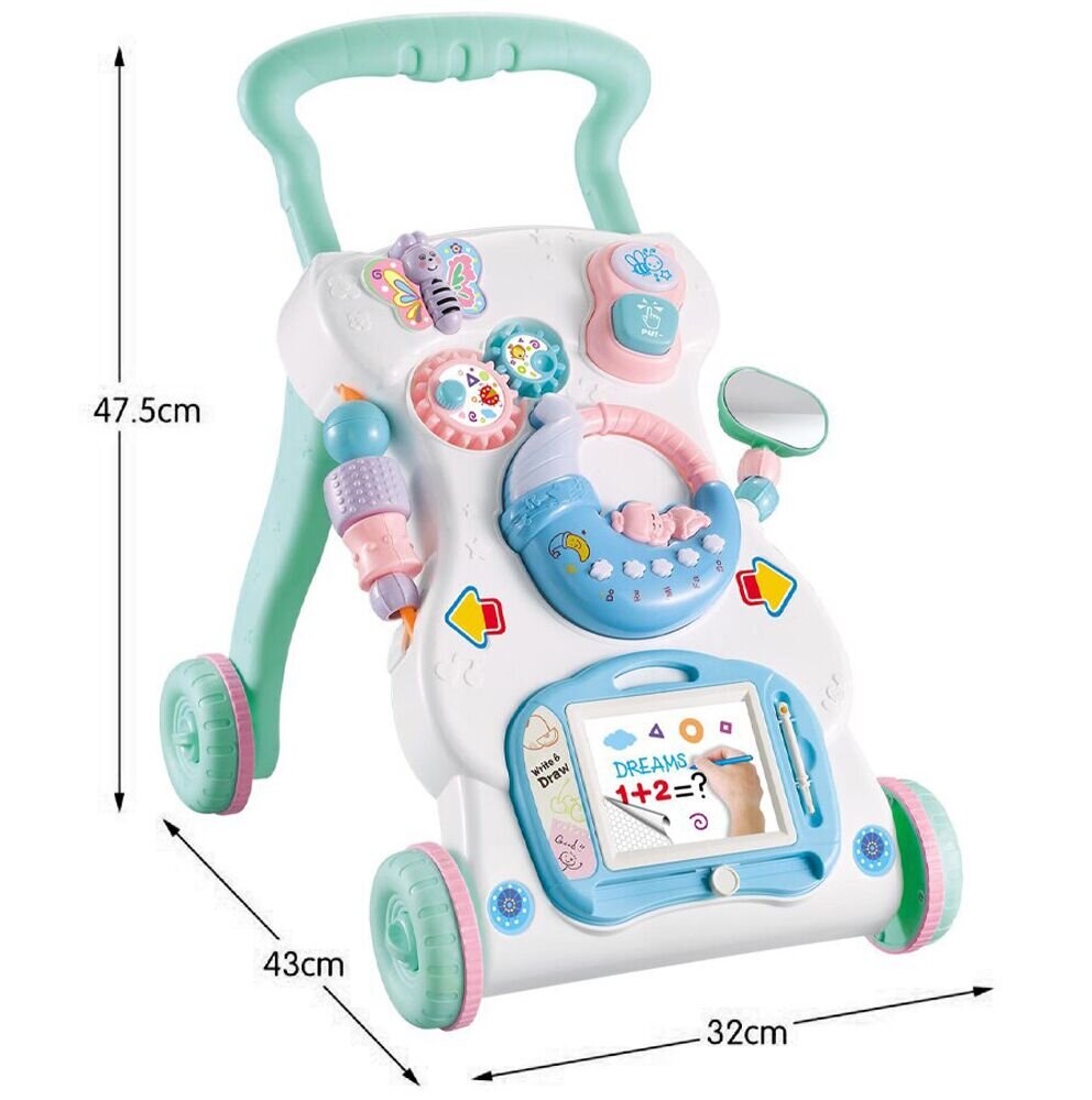 MalPlay Antepremergator interactiv cu tablita de scris Blue Moon