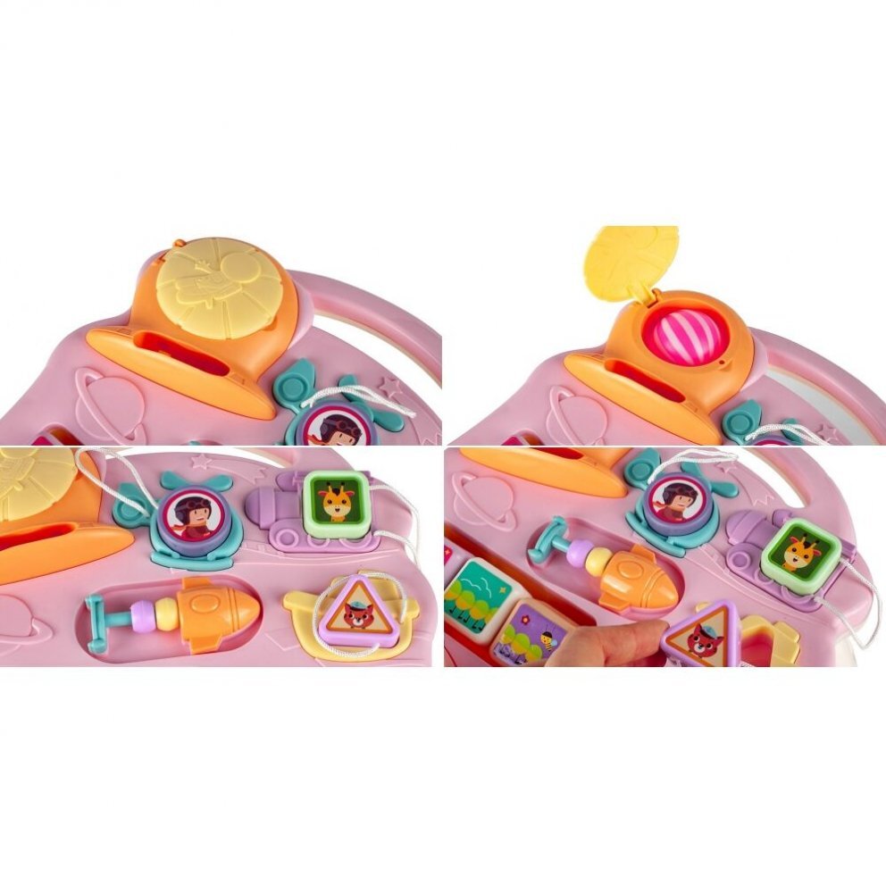 MalPlay Antepremergator muzical cu activitati 2 in 1 Roz